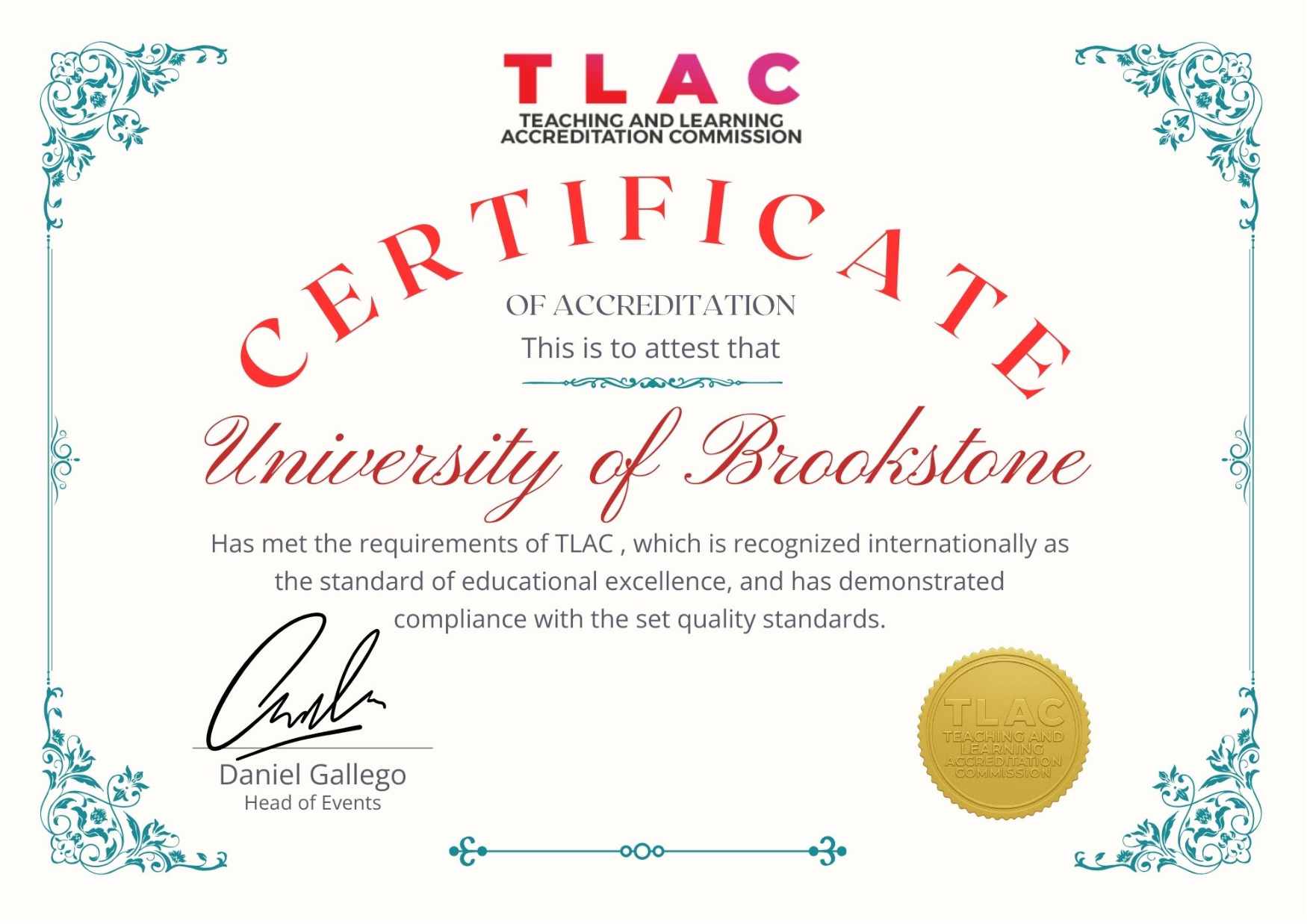 TLAC Certificate